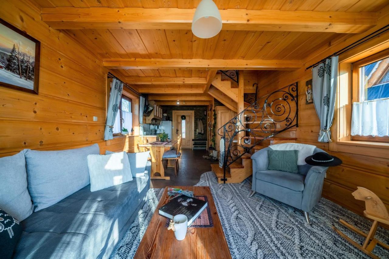 Domki Widokowe Wooden Luxury Chalet & Jacuzzi Zab Bagian luar foto
