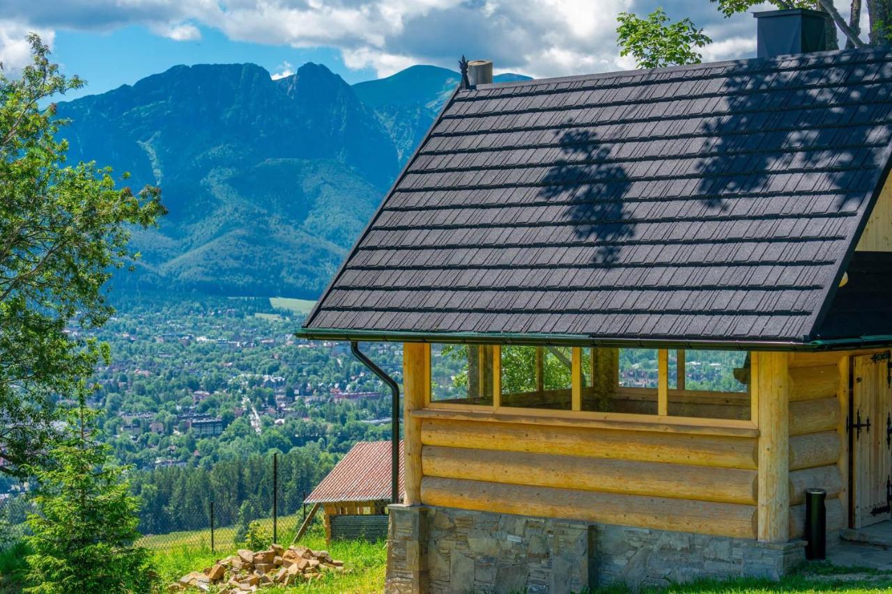 Domki Widokowe Wooden Luxury Chalet & Jacuzzi Zab Bagian luar foto