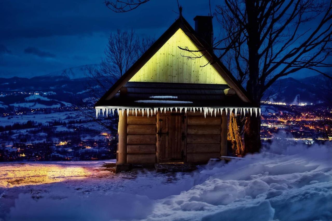 Domki Widokowe Wooden Luxury Chalet & Jacuzzi Zab Bagian luar foto