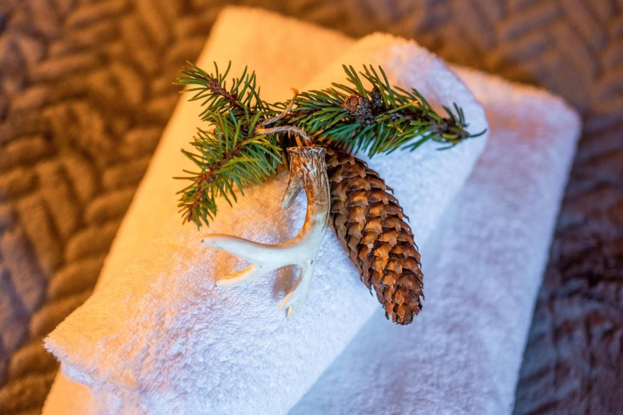 Domki Widokowe Wooden Luxury Chalet & Jacuzzi Zab Bagian luar foto