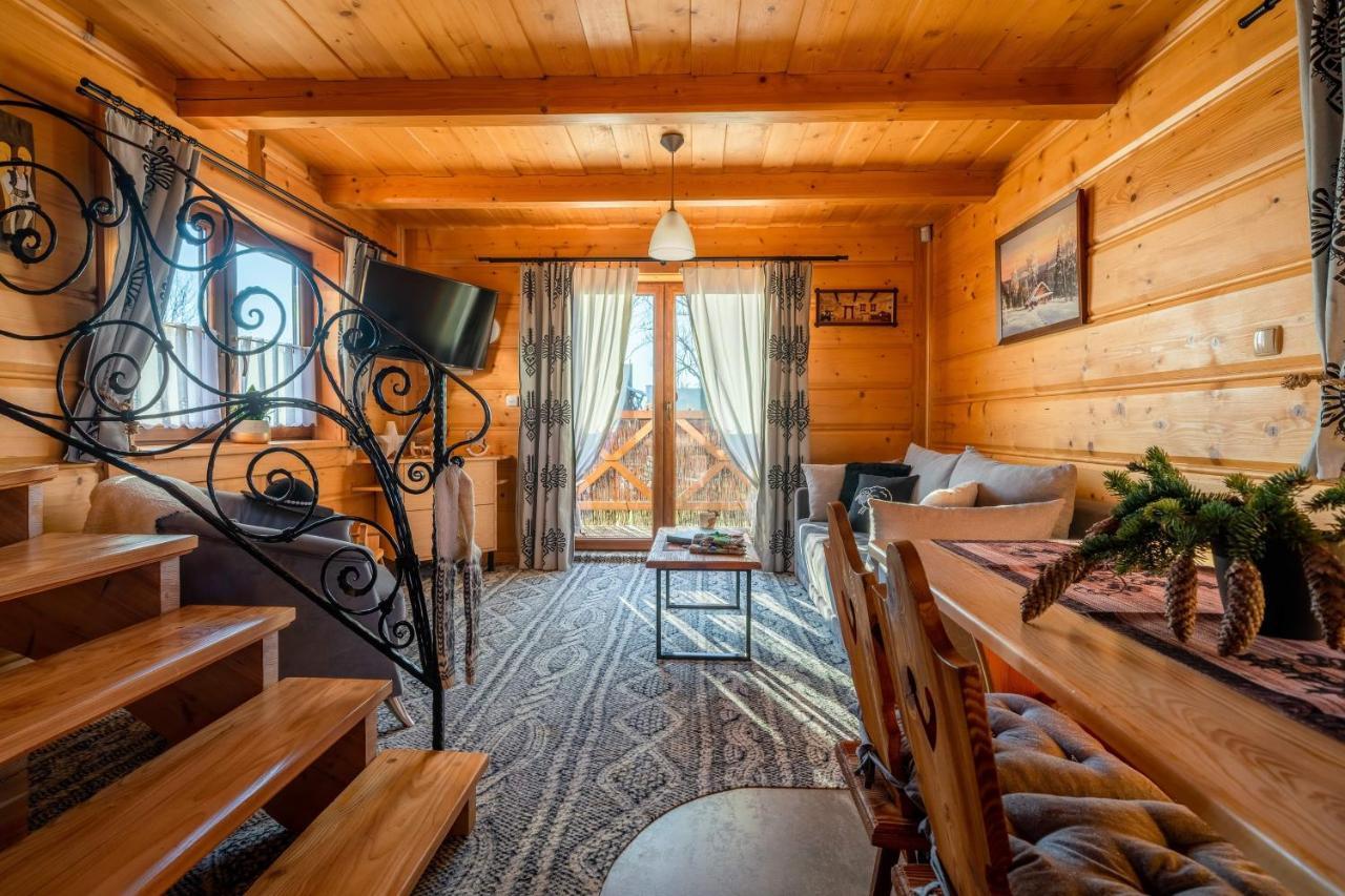Domki Widokowe Wooden Luxury Chalet & Jacuzzi Zab Bagian luar foto