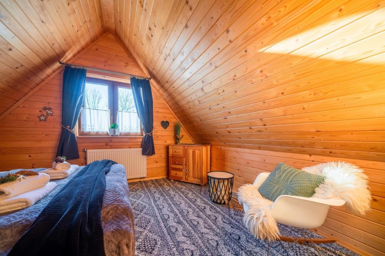 Domki Widokowe Wooden Luxury Chalet & Jacuzzi Zab Bagian luar foto