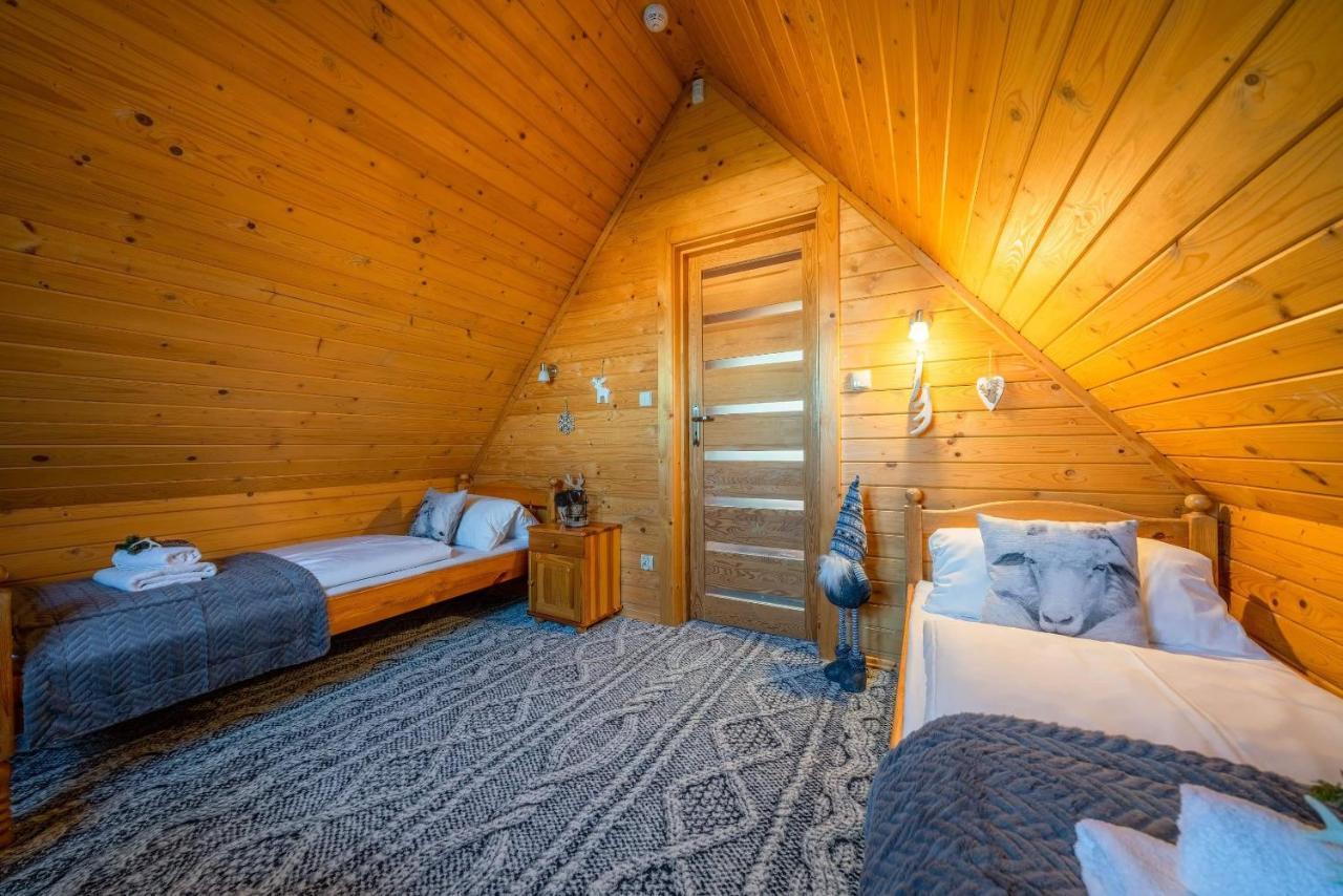 Domki Widokowe Wooden Luxury Chalet & Jacuzzi Zab Bagian luar foto