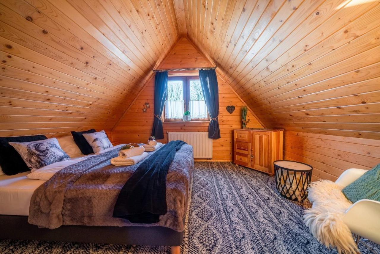 Domki Widokowe Wooden Luxury Chalet & Jacuzzi Zab Bagian luar foto