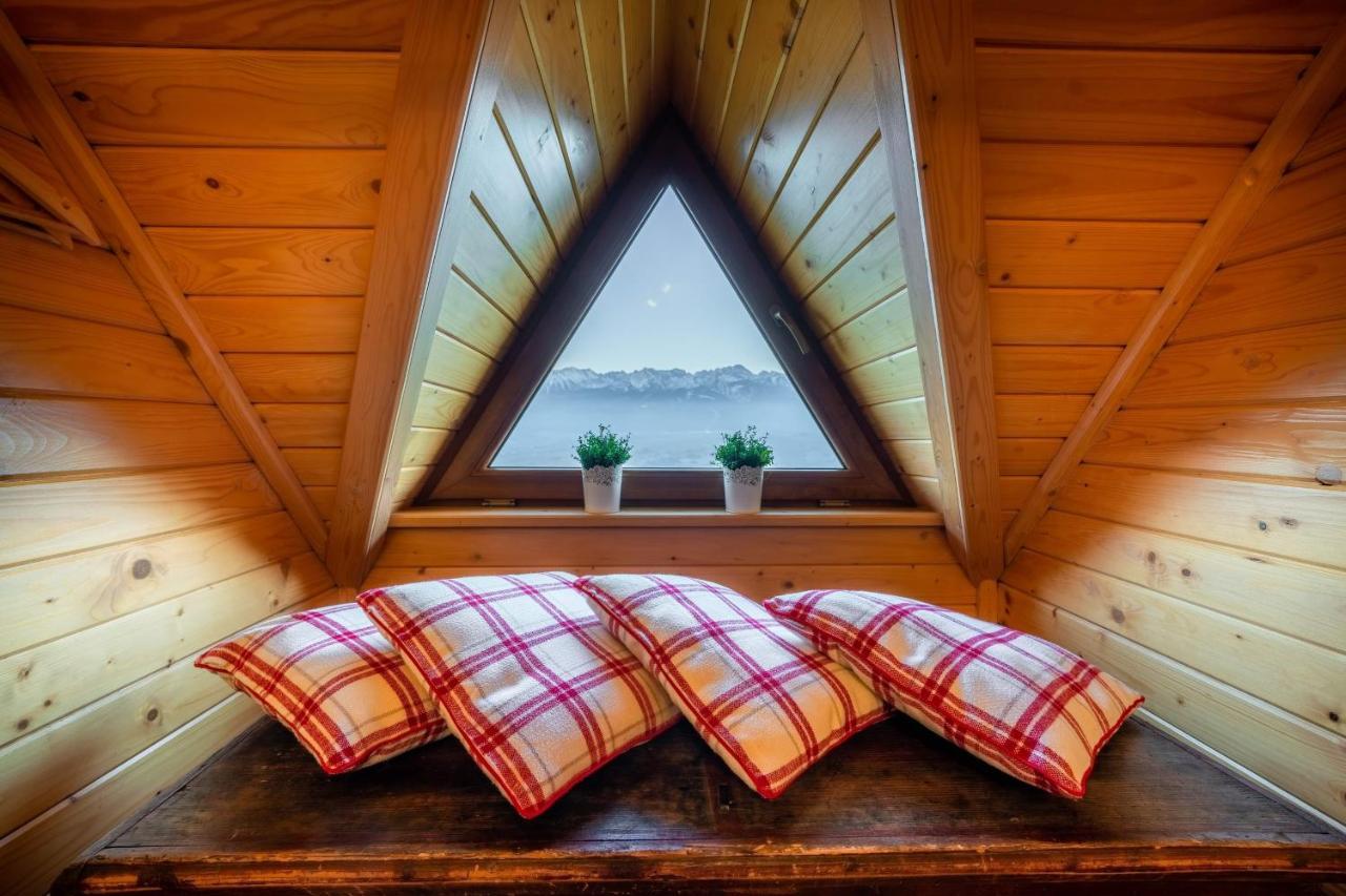 Domki Widokowe Wooden Luxury Chalet & Jacuzzi Zab Bagian luar foto