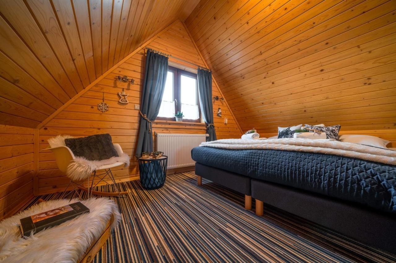 Domki Widokowe Wooden Luxury Chalet & Jacuzzi Zab Bagian luar foto