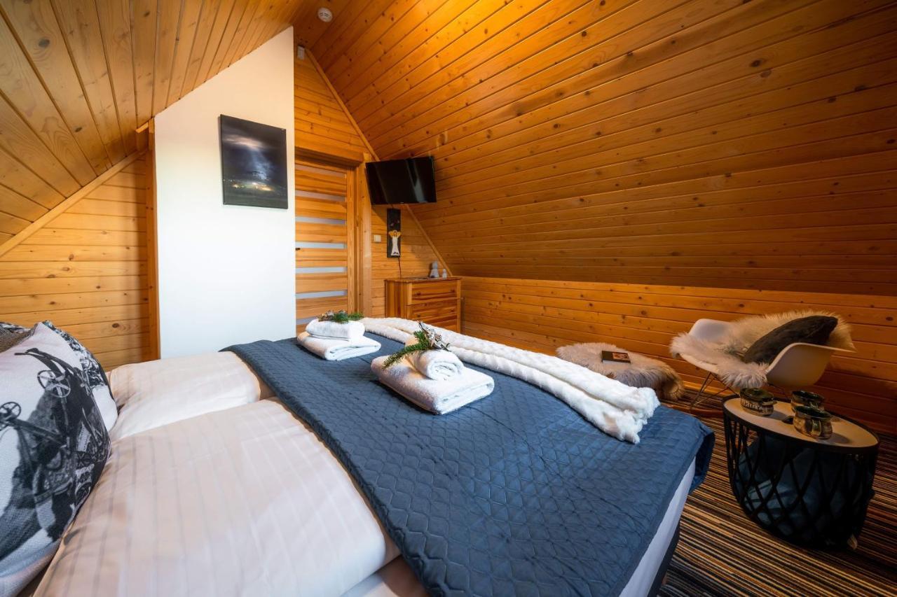 Domki Widokowe Wooden Luxury Chalet & Jacuzzi Zab Bagian luar foto