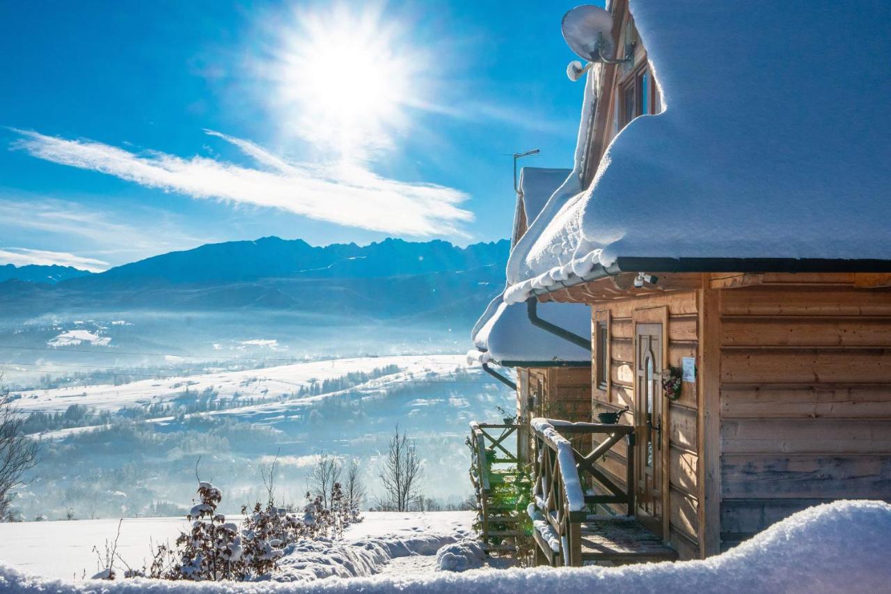 Domki Widokowe Wooden Luxury Chalet & Jacuzzi Zab Bagian luar foto