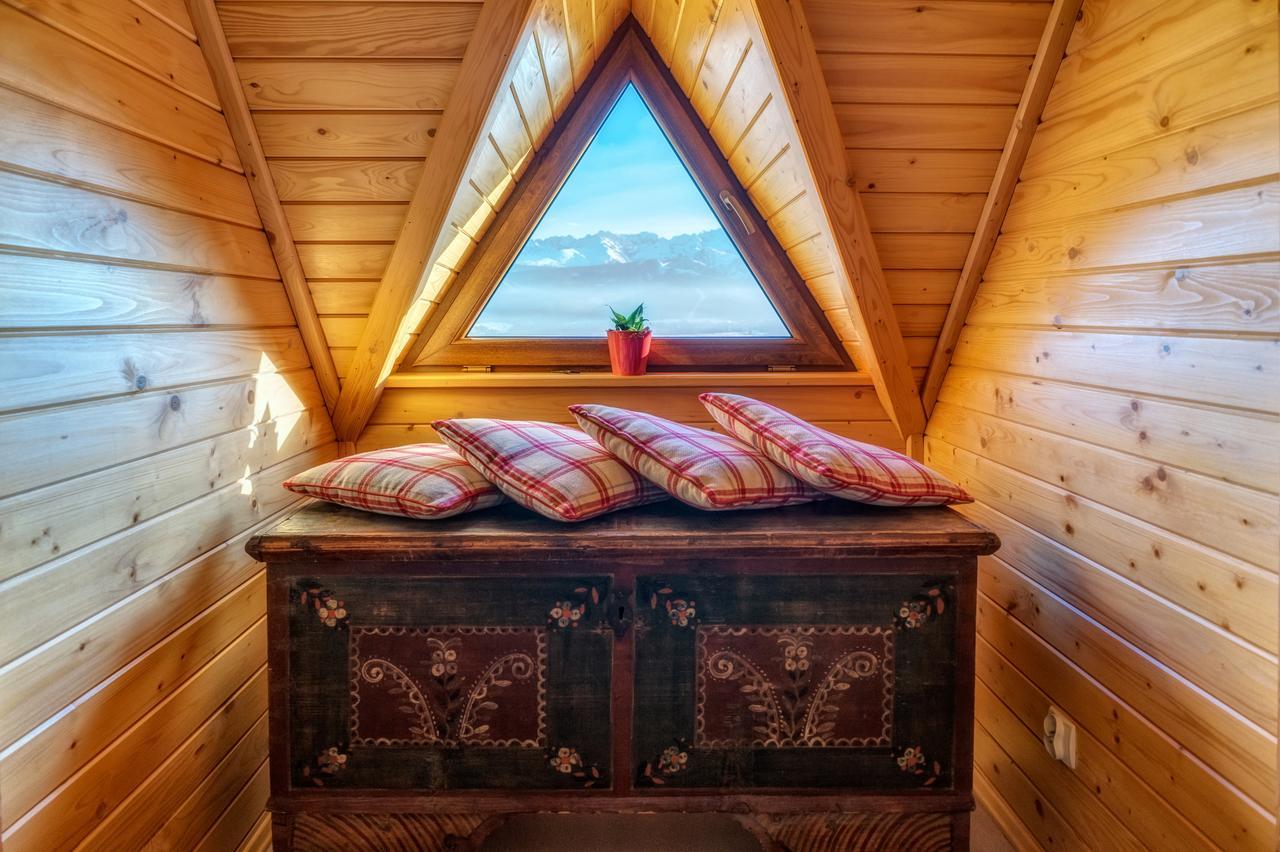 Domki Widokowe Wooden Luxury Chalet & Jacuzzi Zab Bagian luar foto